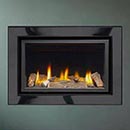 Apex Fires Cirrus X2 HE Black Nickel Hole in the Wall Gas Fire